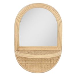 Espejo Balines DKD Home Decor Natural 15 x 46 x 30.5 cm (2 Unidades)