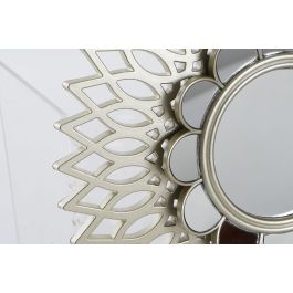Espejo Glam DKD Home Decor Dorado 3.5 x 35 x 35 cm Set de 3 (2 Unidades)