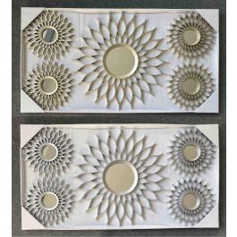 Espejo Glam DKD Home Decor Champan Plateado 1.5 x 50 x 50 cm Set de 5 (2 Unidades) Precio: 42.58999987. SKU: B13W3DKCFB