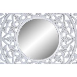 Espejo Arabe DKD Home Decor Blanco 1.5 x 50 x 50 cm (2 Unidades)