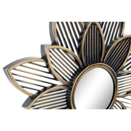 Espejo Glam DKD Home Decor Dorado Champan 1 x 25 x 25 cm Set de 4 (2 Unidades)