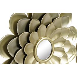 Espejo Glam DKD Home Decor Dorado Blanco 1.5 x 35 x 35 cm Set de 5 (2 Unidades)
