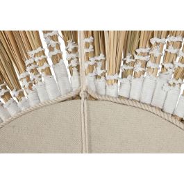 Espejo Boho DKD Home Decor Natural Blanco 2 x 76 x 76 cm (2 Unidades)