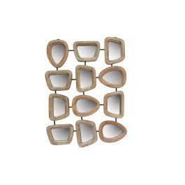 DKD Home Decor Espejo Moderno Natural de Mango y Hierro 57x43x2 cm con Marco 2x2 cm y Superficie Foto/Espejo 10x7 cm (2 Unidades) Precio: 110.90000053. SKU: B1C6PTQXT7