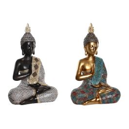 Figura Oriental DKD Home Decor Turquesa Negro 14 x 36.5 x 24 cm (2 Unidades) Precio: 57.49999981. SKU: B1GYQM7Y8B