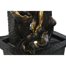 Fuente Oriental DKD Home Decor Gris Oscuro Dorado 19 x 27 x 21 cm (2 Unidades)