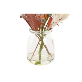 Planta  DKD Home Decor Marron Blanco 6 x 27 x 6 cm (2 Unidades)