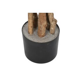 DKD Home Decor Árbol Almendro Artificial para Terraza y Jardín, 200 cm Alto, de PE y Cemento, Blanco Verde - Pack 2 Unidades