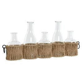 Jarron Tropical DKD Home Decor Transparente Natural 8.5 x 19 x 44 cm Set de 5 (2 Unidades) Precio: 32.58999964. SKU: B14MCTAXHA