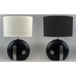 Lampara Sobremesa Moderno DKD Home Decor Negro Blanco 15 x 39 x 25 cm (2 Unidades) Precio: 29.53368. SKU: B149GJK86K