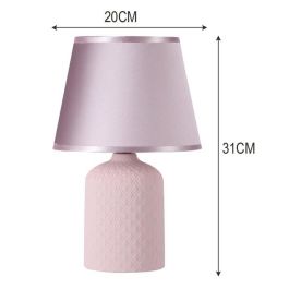 Lampara Sobremesa Scandi DKD Home Decor Rosa Verde Menta 20 x 31 x 20 cm (2 Unidades)