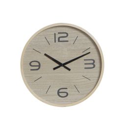 Reloj Pared Scandi DKD Home Decor Natural Negro 38 x 5 x 38 cm (2 Unidades)