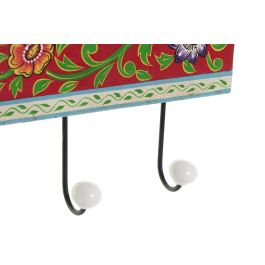 Perchero Pared Indio DKD Home Decor Multicolor Blanco 5 x 17.5 x 48.5 cm (2 Unidades)