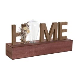 Decoracion Luminosa Shabby DKD Home Decor Natural Marron 8 x 17 x 34 cm (2 Unidades)