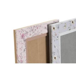 Marco Foto 10X15 Tradicional DKD Home Decor Rosa Palo Gris 2 x 21.5 x 16.5 cm (2 Unidades)