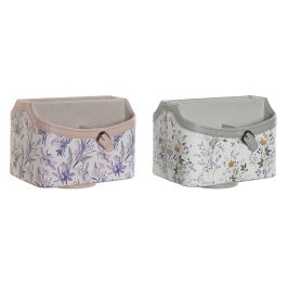 Portamandos Tradicional DKD Home Decor Lila Gris 15 x 14 x 18.5 cm (2 Unidades) Precio: 34.89000031. SKU: B16EVMWQTN