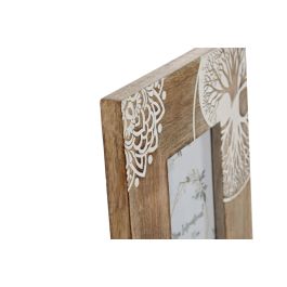 Marco Foto 10X15 Indio DKD Home Decor Blanco Natural 2 x 25 x 20 cm (2 Unidades)