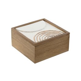 Caja Scandi DKD Home Decor Natural Blanco 16 x 8 x 16 cm (2 Unidades) Precio: 14.0238994192. SKU: B13BEC6Y5X