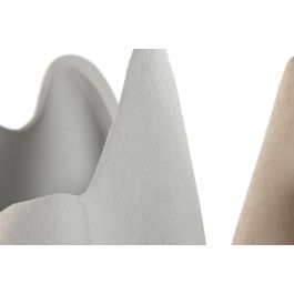 Jarron Scandi DKD Home Decor Blanco Beige 15.4 x 40.5 x 16.3 cm (2 Unidades) Jarron Scandi DKD Home Decor Blanco Beige 15.4 x 40.5 x 16.3 cm (2 Unidades)