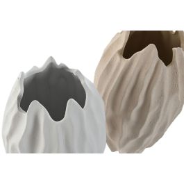 Jarron Scandi DKD Home Decor Blanco Beige 17.5 x 36.5 x 17.5 cm (2 Unidades) Jarron Scandi DKD Home Decor Blanco Beige 17.5 x 36.5 x 17.5 cm (2 Unidades)