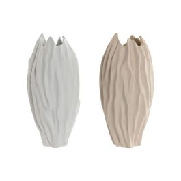 Jarron Scandi DKD Home Decor Blanco Beige 17.5 x 36.5 x 17.5 cm (2 Unidades) Precio: 42.50000007. SKU: B1BGG5RYTC