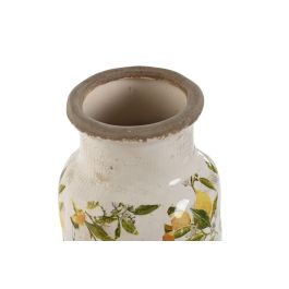 Jarron Shabby DKD Home Decor Amarillo Blanco 15 x 31.5 x 15 cm (2 Unidades)