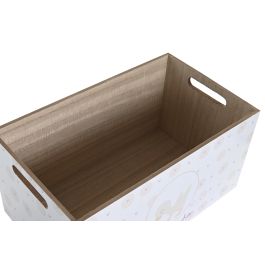 Caja Baby DKD Home Decor Rosa Azul 21 x 18 x 36 cm (2 Unidades)