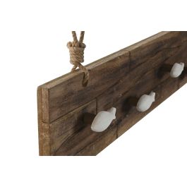 Perchero Antique DKD Home Decor Natural Blanco 6.5 x 18 x 78.5 cm (2 Unidades)