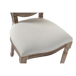 Silla Tradicional DKD Home Decor Beige Natural 46 x 95 x 49 cm (2 Unidades) Silla Tradicional DKD Home Decor Beige Natural 46 x 95 x 49 cm (2 Unidades)