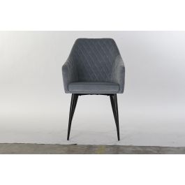 Silla Sixties DKD Home Decor Azul Celeste Negro 60 x 90 x 56 cm (2 Unidades)