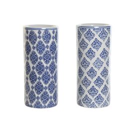 DKD Home Decor Paraguero Árabe de Porcelana en Blanco o Azul, 19x44x19 cm (Set de 2 Unidades Surtidas) Precio: 64.79000055. SKU: B12PCXP24R