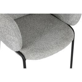 Silla Urban DKD Home Decor Gris Negro 62 x 84 x 60 cm (2 Unidades)