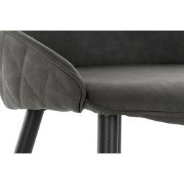 Taburete Vintage DKD Home Decor Gris Oscuro Negro 47 x 87.5 x 48 cm (2 Unidades)