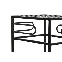 Mesita Auxiliar Loft DKD Home Decor Negro 28 x 70 x 28 cm Set de 3 (2 Unidades)