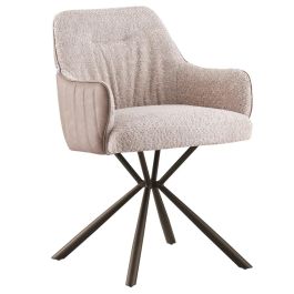 Silla Moderno DKD Home Decor Beige Negro 61 x 82 x 56 cm (2 Unidades) Precio: 323.674999758. SKU: B15LZHSK8X