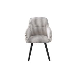 Silla Scandi DKD Home Decor Gris Negro 61 x 85 x 56 cm (2 Unidades)