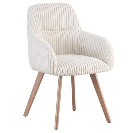 Silla Scandi DKD Home Decor Blanco Marron Claro 61 x 87 x 56 cm (2 Unidades) Precio: 299.4750006655. SKU: B1BMMV7X85