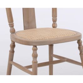 Silla Romantico DKD Home Decor Natural 40 x 94 x 50 cm (2 Unidades)