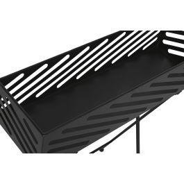 Macetero Loft DKD Home Decor Negro 20 x 71 x 65 cm (2 Unidades)