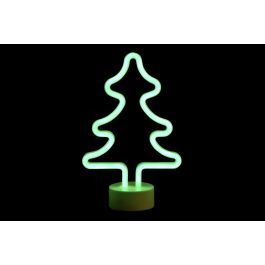 Decoracion Luminosa Navidad Tradicional DKD Home Decor Verde 8 x 28 x 18 cm (2 Unidades)