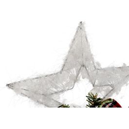 Estrella Navidad Tradicional DKD Home Decor Blanco Rojo 35 x 20 cm (2 Unidades)