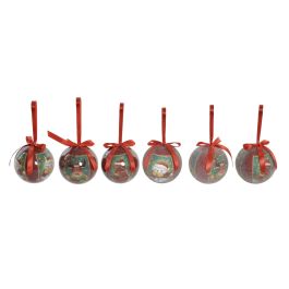 Bola Decoracion Navidad Tradicional DKD Home Decor Verde Rojo 7.5 x 7.5 cm Set de 7 (2 Unidades) Precio: 12.0516. SKU: B1FQGR34WP
