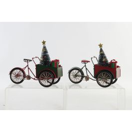 Bicicleta Navidad Tradicional DKD Home Decor Rojo Verde 11.5 x 20 x 24 cm (2 Unidades) Precio: 25.168. SKU: B18PKBNFX5