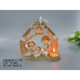 Nacimiento Navidad Tradicional DKD Home Decor Multicolor 8 x 18 x 19 cm (2 Unidades) Precio: 21.02496. SKU: B12X5XSGVP