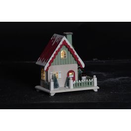 Decoracion Luminosa Navidad Tradicional DKD Home Decor Verde Rojo 10 x 16 x 15.5 cm (2 Unidades)