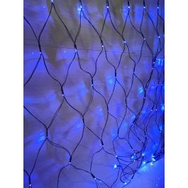 Luces Navidad Moderna DKD Home Decor Azul 1 x 100 x 100 cm (2 Unidades)
