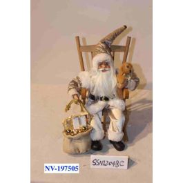 Figura Navidad Moderna DKD Home Decor Champan Gris 25 x 35 x 23 cm (2 Unidades) Precio: 55.50000049. SKU: B1J7AWV868