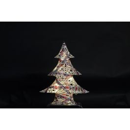 Arbol Navidad Alpina DKD Home Decor Natural Blanco 10 x 50 x 40 cm (2 Unidades)