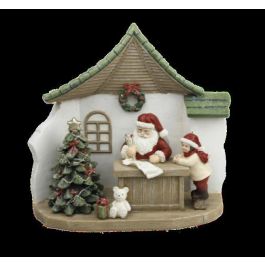 Figura Navidad Tradicional DKD Home Decor Multicolor 9.5 x 18 x 19 cm (2 Unidades)