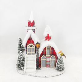 Decoracion Luminosa Navidad Alpina DKD Home Decor Rojo Blanco 18 x 31 x 27 cm (2 Unidades) Precio: 42.50000007. SKU: B1DJAZMC96
